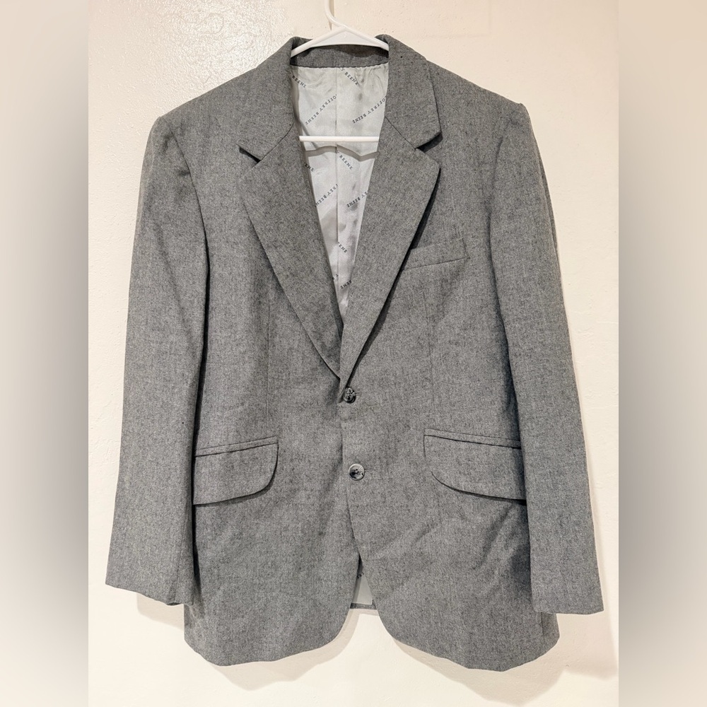 Geoffrey Beene Men's Gray Blazer Sport Coat size 40R - Picture 2 of 6